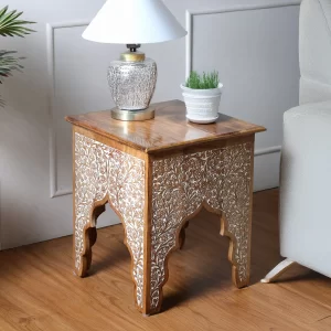 Home 40 mango wood 40 11 tvl st 28 honey brown antique side table original